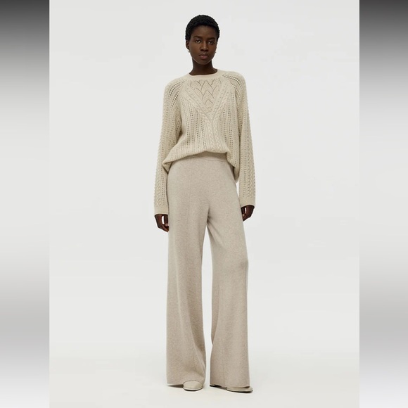 GOELIA Machine Washable Wool Wide Leg Women Pants Size Small - Picture 2 of 10